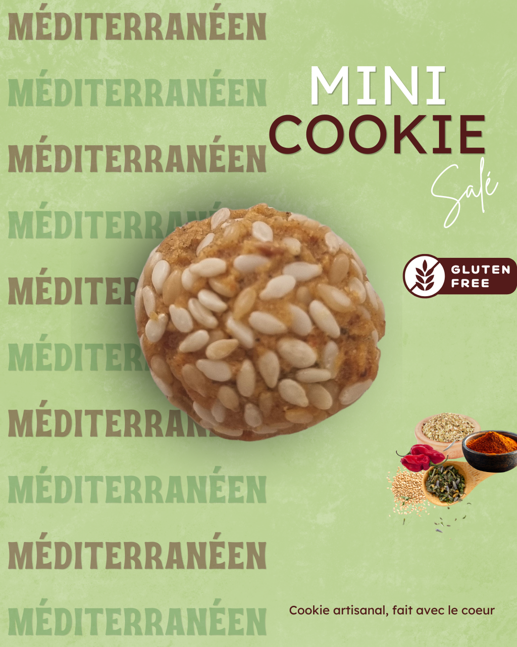 Box Mini Cookies Salés Sans Gluten