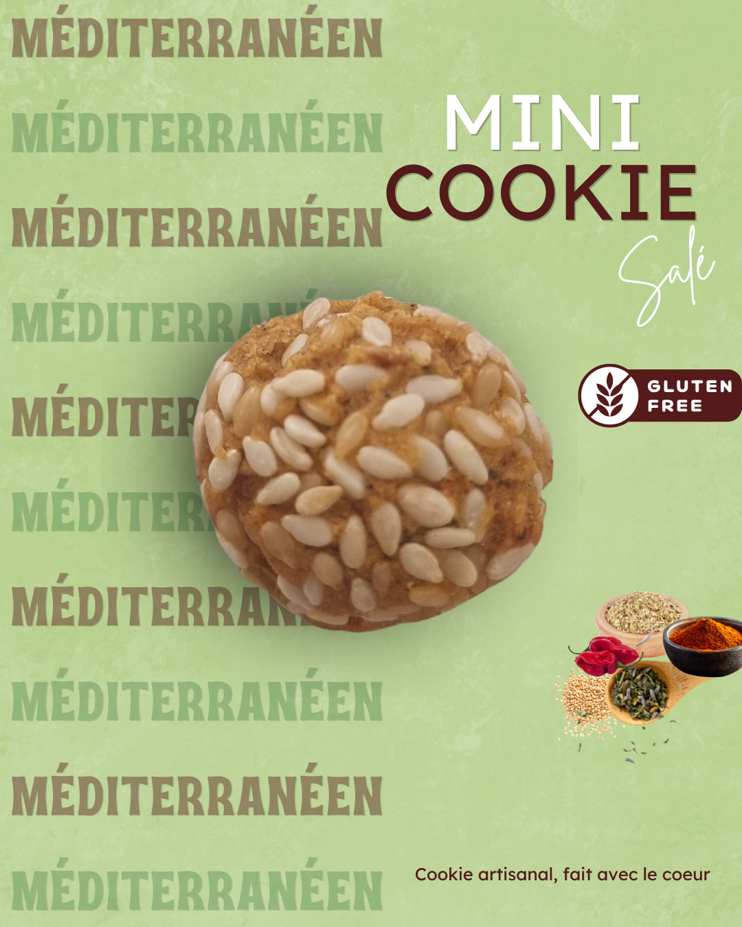 Box Mini Cookies Salés Sans Gluten