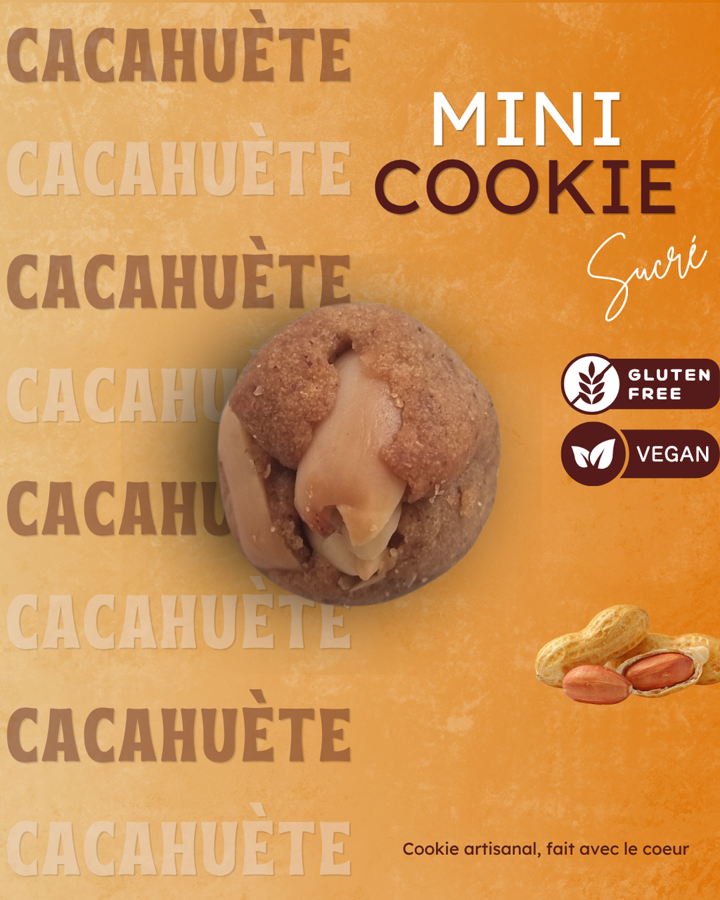 Box Mini Cookies Sucrés Vegan et Sans Gluten