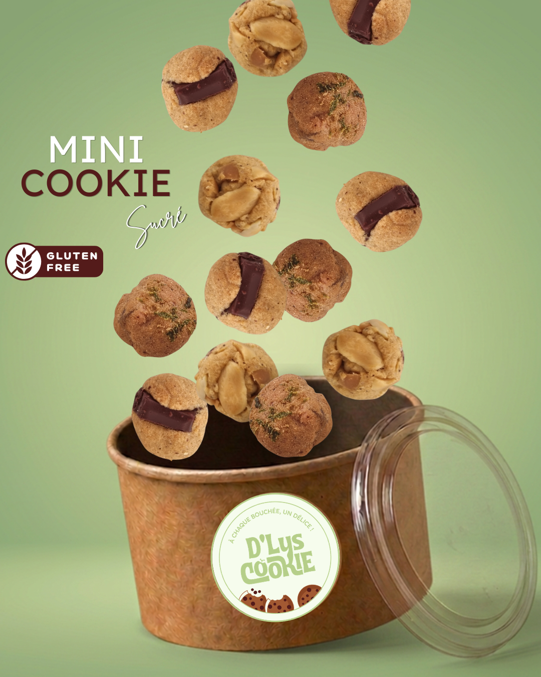 Box Mini Cookies Sucrés Sans Gluten