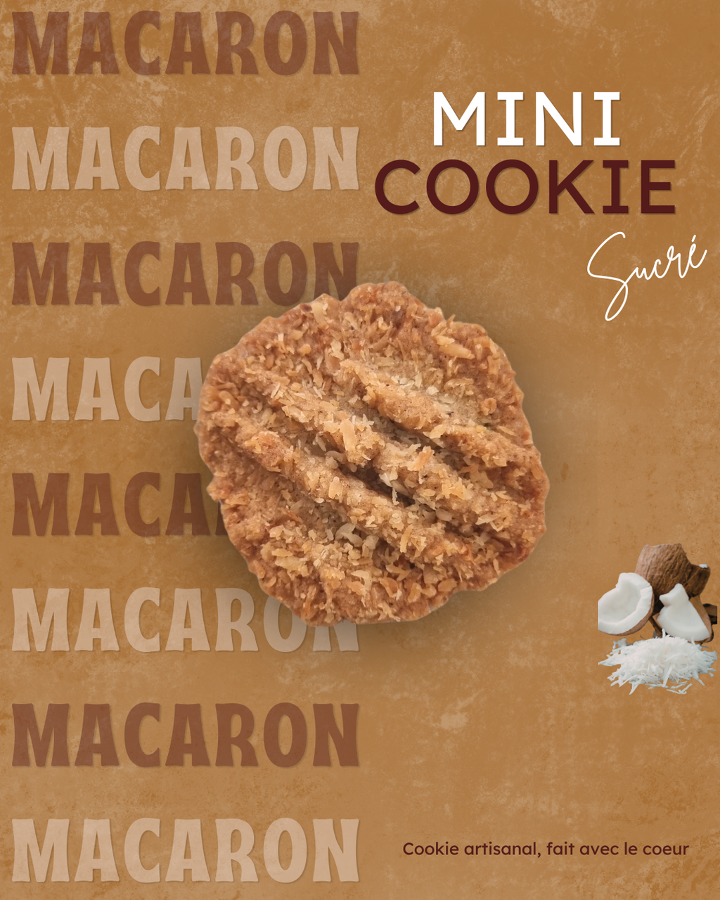 Box Mini Cookies Macaron