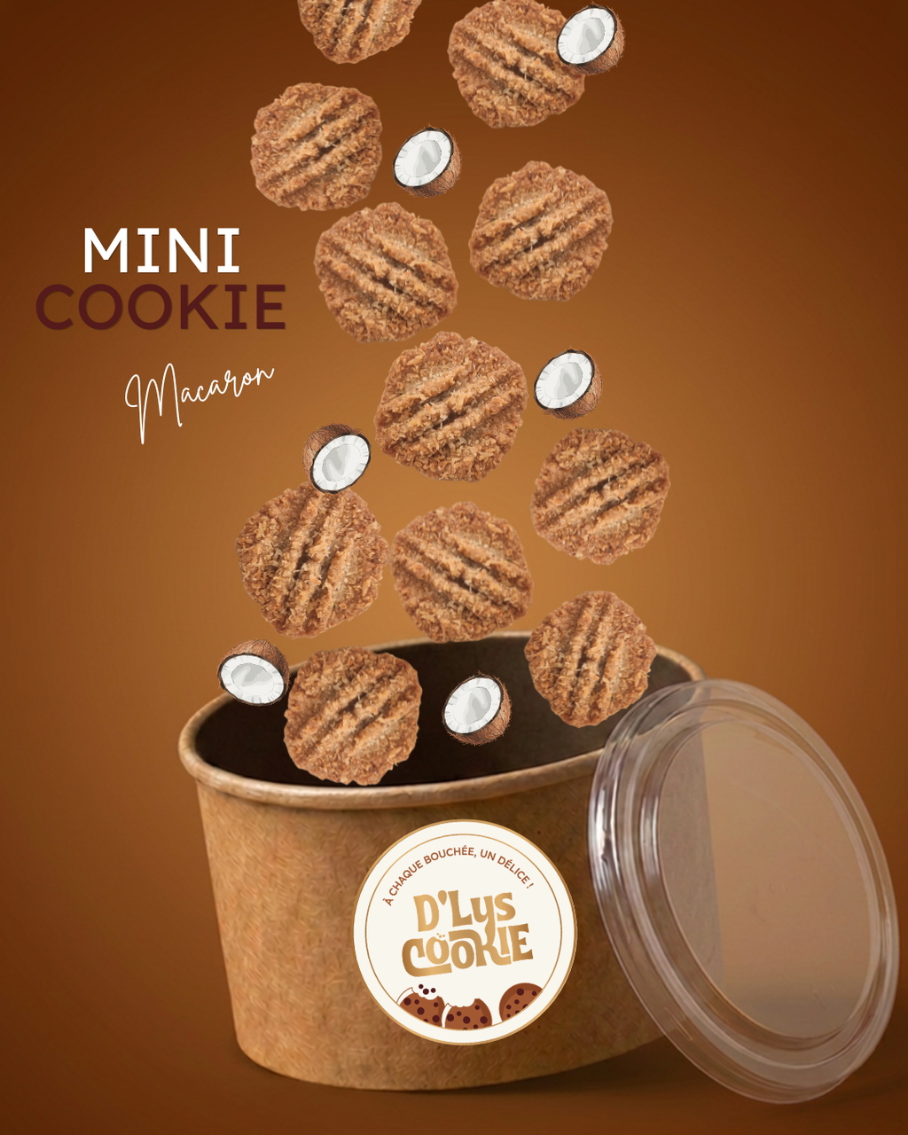 Box Mini Cookies Macaron